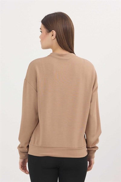 Camel Dreamer Nakış Detay Oysho Sweat 4004