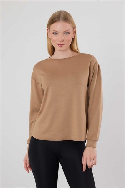 Camel Oval Kesim Oysho Sweat 3007