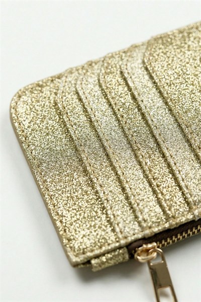Gold Simli Fermuar Detaylı Dikey Kartlık 234
