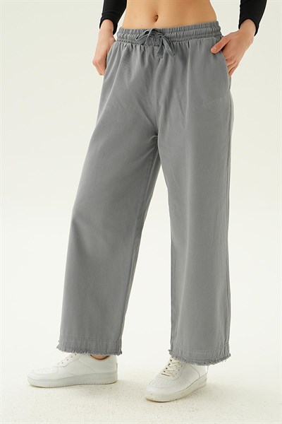 Gri Bol Paça Pantolon 4760