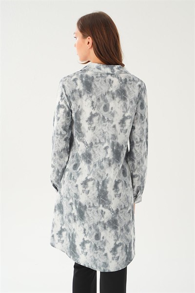 Gri Desenli Tunik 4236A
