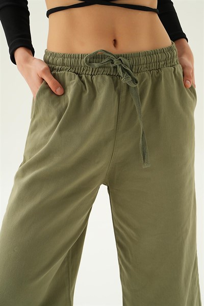 Haki Bol Paça Pantolon 4760