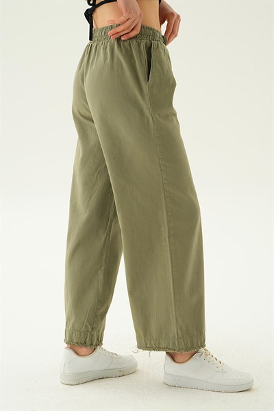 Haki Bol Paça Pantolon 4760