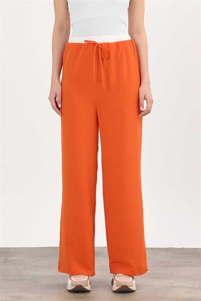 Koyu Orange Bol Paça Pantolon 4327A