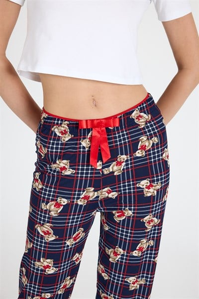 Laci Ayıcık Desenli Örme Pijama Altı 4519