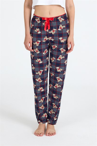 Laci Ayıcık Desenli Örme Pijama Altı 4519