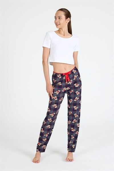 Laci Ayıcık Desenli Örme Pijama Altı 4519
