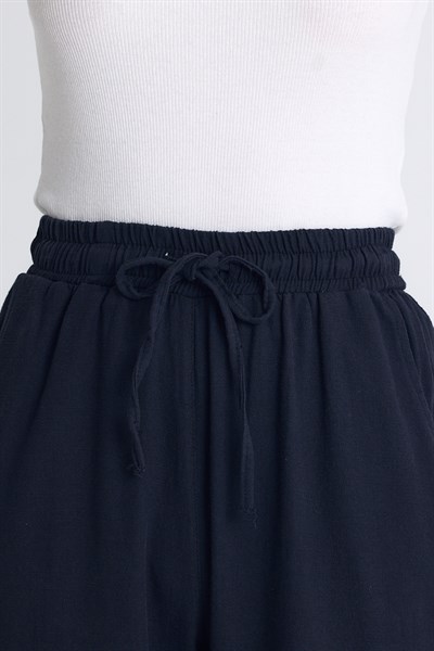 Laci Bel Lastikli Bol Paça Pantolon 4760