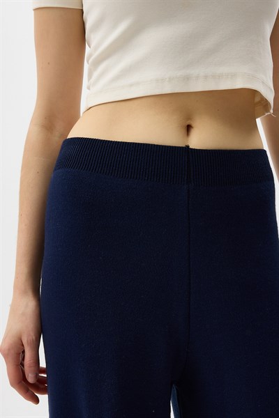 Laci Geniş Paça Triko Kadın Pantolon 23274
