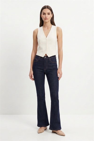 Laci Yüksek Bel Flare Jean 826
