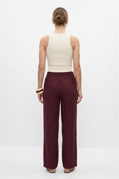 Mürdüm Geniş Paça Pantolon 8561A