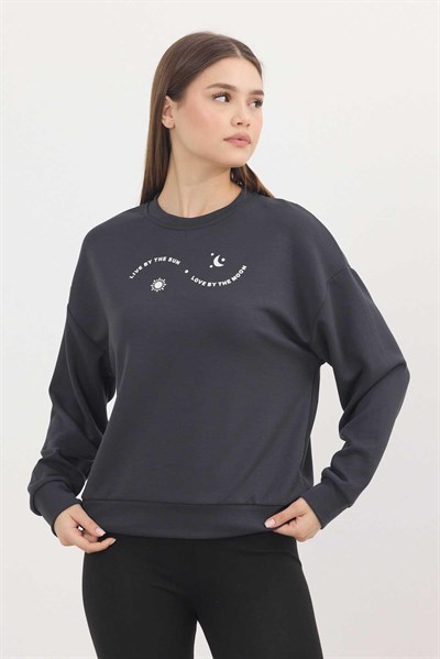 Rays 4003 Baskılı Sweat Antrasit