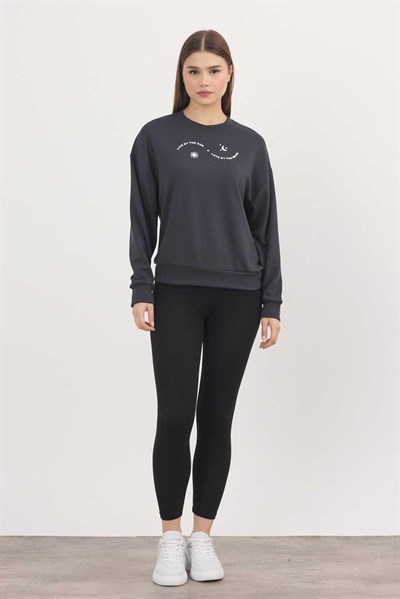 Rays 4003 Baskılı Sweat Antrasit