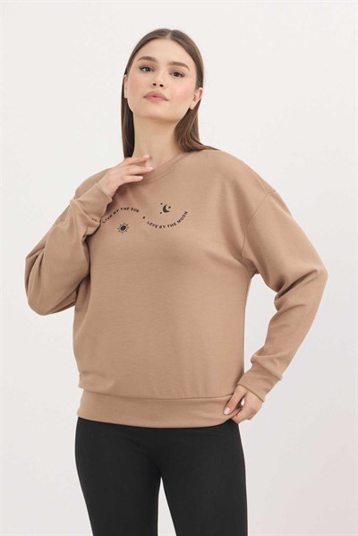 Rays 4003 Baskılı Sweat Camel