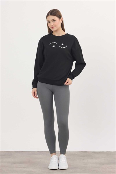 Rays 4003 Baskılı Sweat Siyah