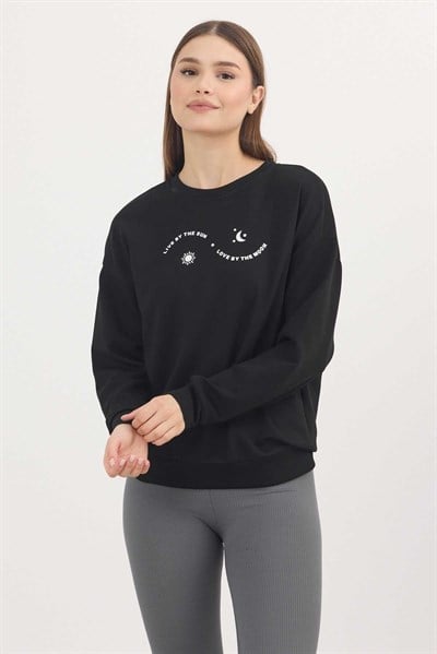 Rays 4003 Baskılı Sweat Siyah