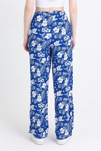 Saks Bel Lastikli Desenli Pantolon 4725A