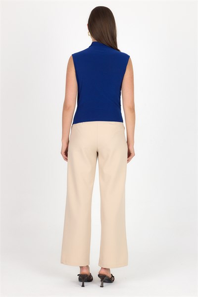 Saks Kolsuz Büzgülü Sandy Bluz 2430