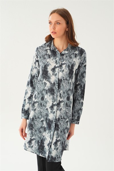 Siyah Desenli Tunik 4236A