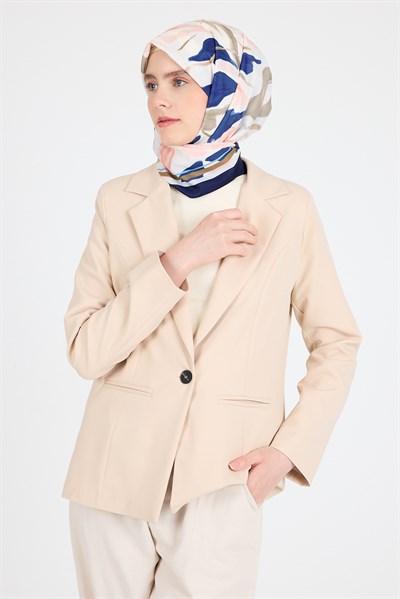 Somon Yaprak Desen Eşarp 3004