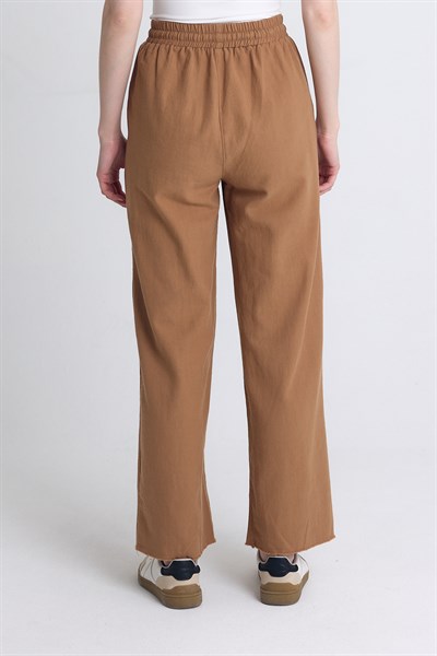 Taba Bel Lastikli Bol Paça Pantolon 4760