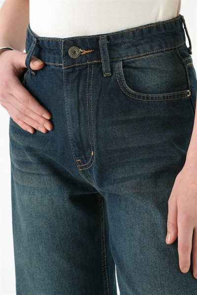 Tint Kahve Bol Paça Pantolon 1062