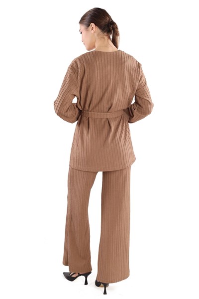 Vizon 3lü Kimono Bluz Pantolon Takım 7002