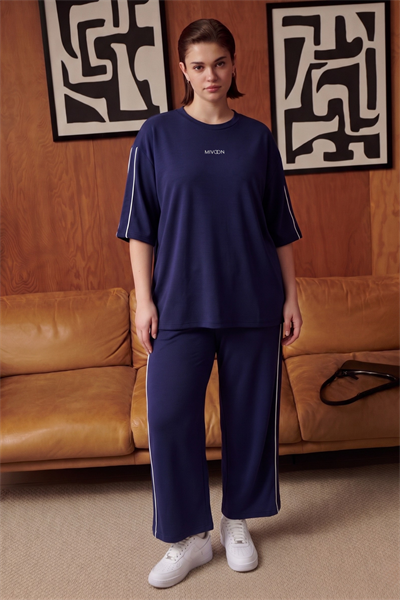 Oşho Modal Kumaş Çift Biyeli Kısa Kollu Alt Üst Takım 2XL-6XL