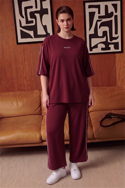 Oşho Modal Kumaş Çift Biyeli Kısa Kollu Alt Üst Takım 2XL-6XL