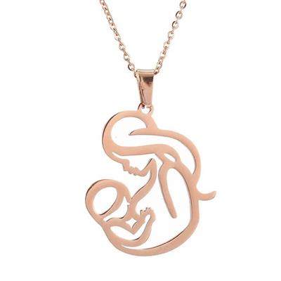 Gümüş Özel Anne Çocuk Kolye