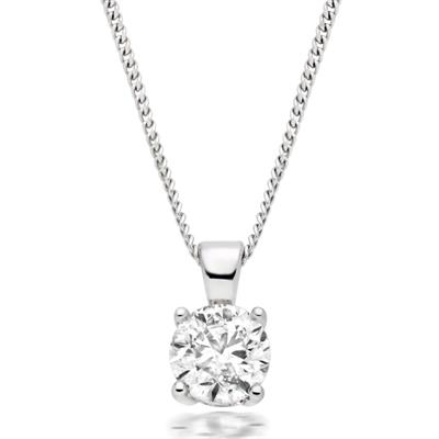 Pırlanta 0.90 Karat Tektaş Altın Kolye