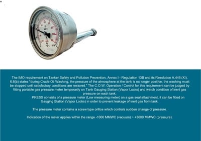 Marine Tank Basınç Ölçer