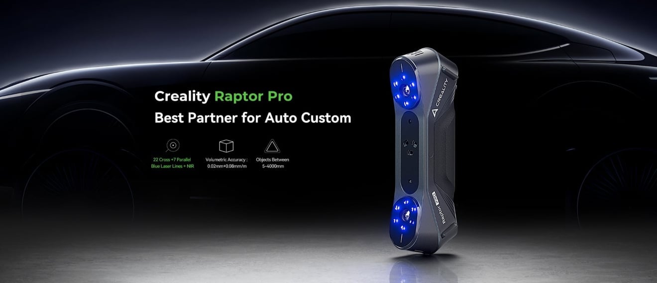En İyi 3 Boyutlu Tarayıcı - Creality CR-Scan Raptor Pro 3D Tarayıcı | Blog | 3 Boyut Shop