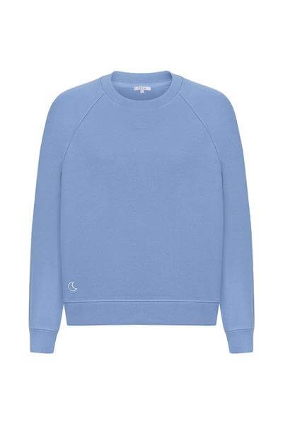 %100 Organik Pamuk Sweatshirt / Mavi
