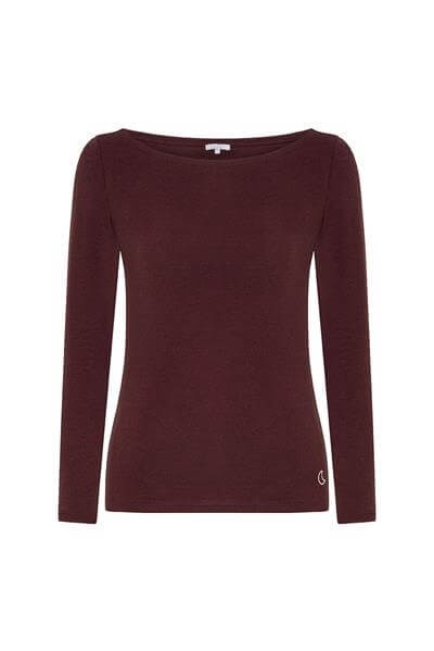 Bambu Uzun Kollu Pijama Takımı / Bordo