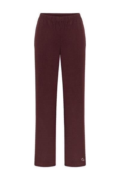 Bambu Uzun Kollu Pijama Takımı / Bordo