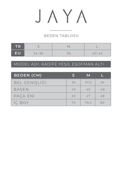 Kadife Eşofman Altı / Yeşil