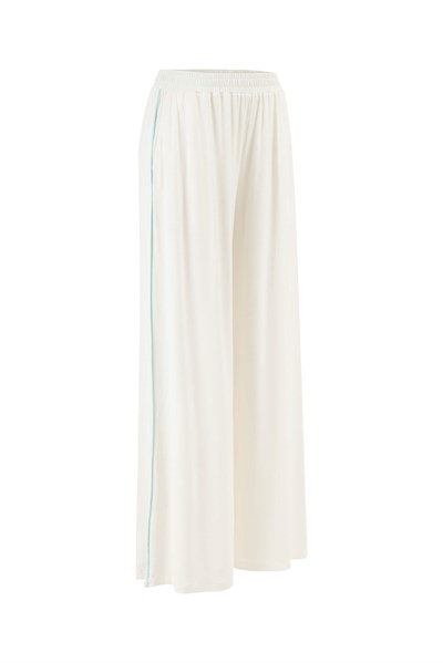 Kısa Kollu Biyeli Pijama Takımı  / Ekru