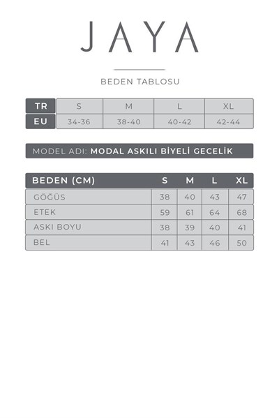 Modal Askılı Gecelik / Siyah