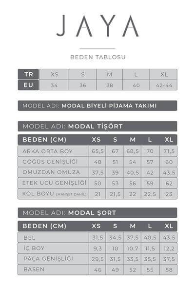 Modal Biyeli Şort / Siyah
