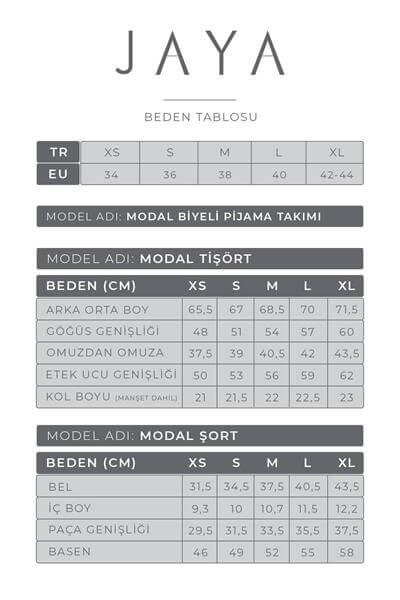 Modal Biyeli Şortlu Pijama Takımı / Pembe