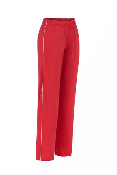 Modal Biyeli Cepli Pijama Takımı / Kırmızı
