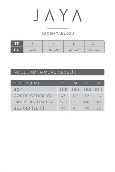 Modal  Gecelik / Buz Mavisi