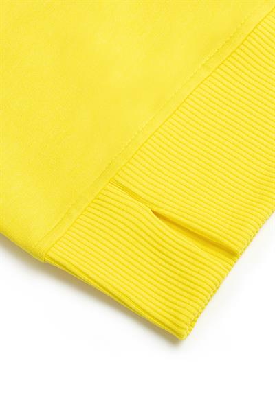 Pamuklu Sweatshirt / Neon Sarı