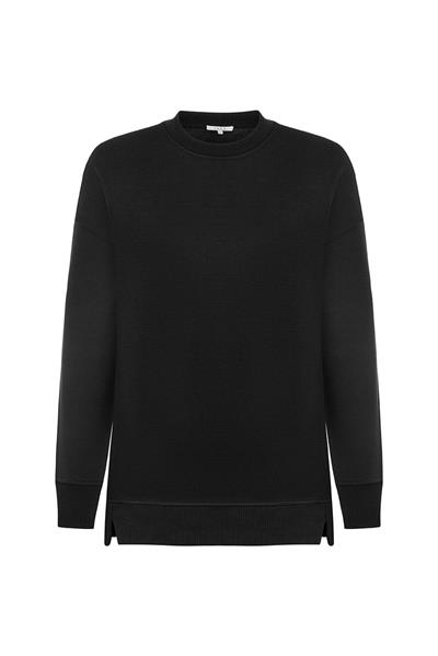 Pamuklu Sweatshirt / Siyah