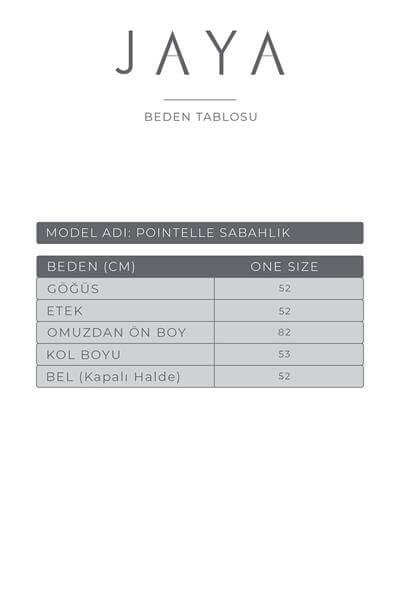 Pointelle Sabahlık / Krem