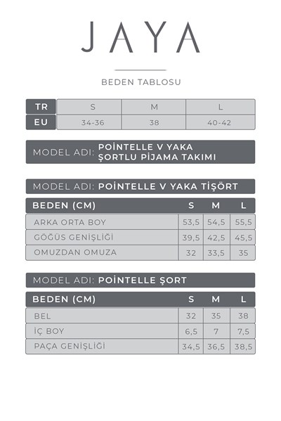 Pointelle V Yaka Şortlu Pijama Takımı / Beyaz