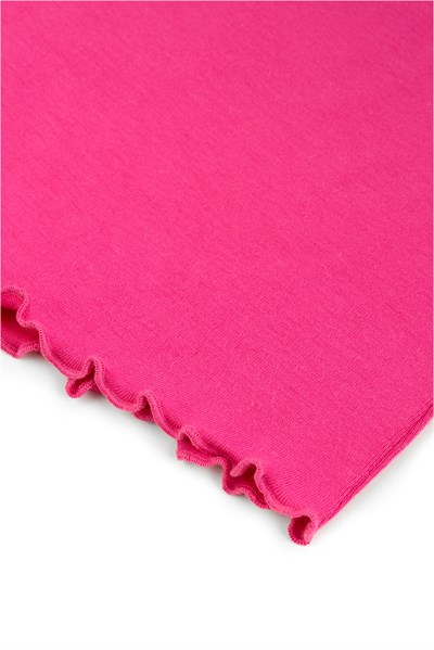Viskon Ribana Kısa Şortlu Pijama Takımı / Pembe