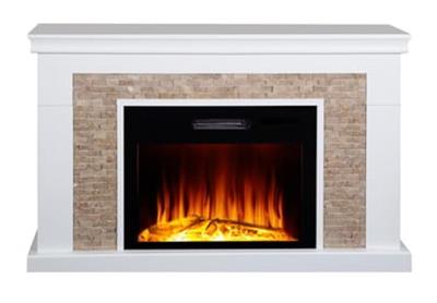 70'LİK DEKORATİF KAPLAMALI ELEKTRİKLİ ŞÖMİNE