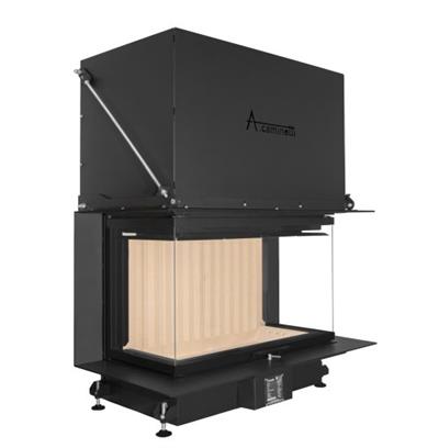A.CAMINETTI CRYSTAL 80 ECO 3 TARAFI AÇIK ŞÖMİNE HAZNESİ